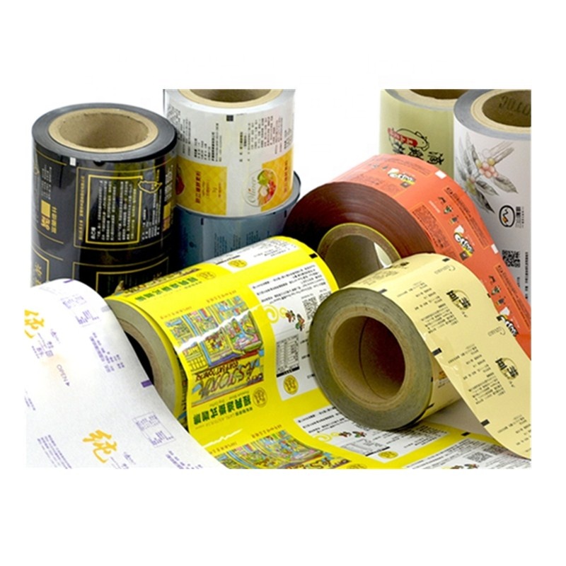 Customizable Logo & Color Printed Beverage & Food Packaging Film Bag Laminated Plastic PE PET Sachet Rolls