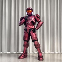 Vêtements d'armure de guerrier futuriste en gros, ensembles 1:1 pour adultes, adaptés à Halloween et aux événements de jeu de rôle.