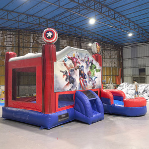 Structure gonflable <span class=keywords><strong>Spiderman</strong></span> pour intérieur et extérieur, avec toboggan et château rebondissant - Product Image 5
