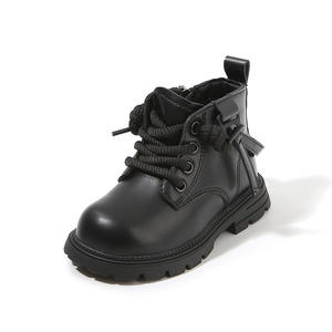 Botas de plataforma a la moda para niños con estilo versátil y casual. Suela gruesa para aumentar la altura y función antideslizante. - Product Image 5