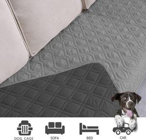 ZJH Modern Solid Waterproof Eco-friendly <strong>Dog</strong> <strong>Bed</strong> Cover Pet <strong>Blanket</strong> for Furniture Couch Sofa Reversible All Seasons - Product Image 3