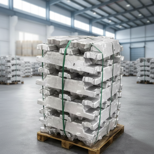 Lingot d'aluminium A8 pureté 99,8% Série P1020 Non-allié Marque LME pour la production de fonderie et d'extrusion - Product Image 1