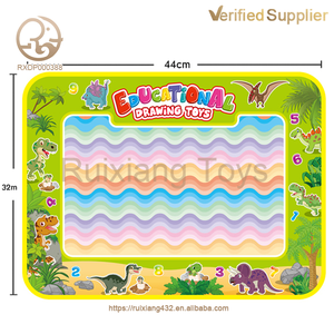 Livre d'images aquarelle peinture colorée jouets d'écriture 44*32CM tapis de dessin <span class=keywords><strong>à</strong></span> l'eau Style dinosaure numérique - Product Image 4