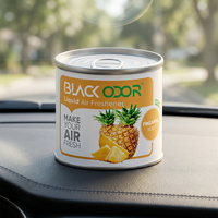 Diffuseur de parfum pour voiture en métal à l'huile essentielle d'ananas, longue durée, aromathérapie, parfum tropical naturel, à suspendre