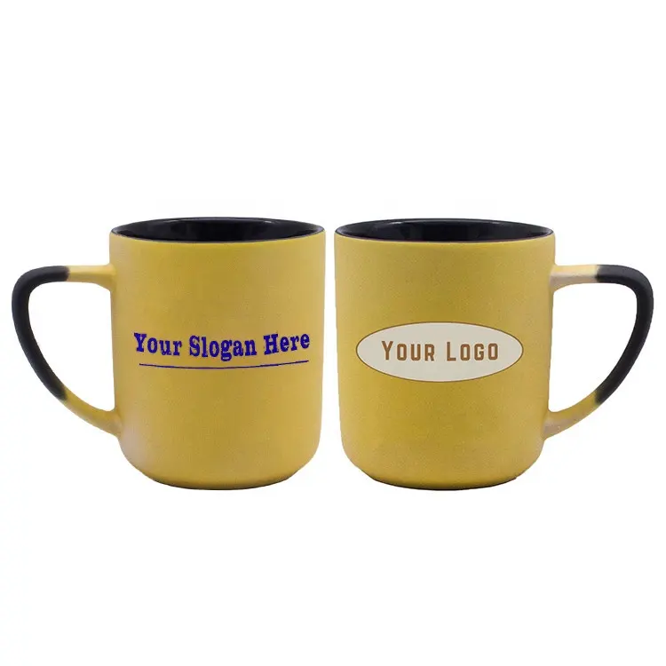 600ml large custom magic logo slogan design heat reactive ceramic color changing cup