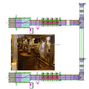 Fully Automatic Explosion Proof Bitumen Drum Steel Barrel Filling Line for 150L 200L 210L Metal Drum^