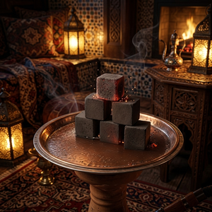 Charbon de coco naturel EAGLE NEST 100% sans fumée, faible teneur en cendres, en cubes, longue durée de combustion pour chicha ou barbecue - Product Image 2