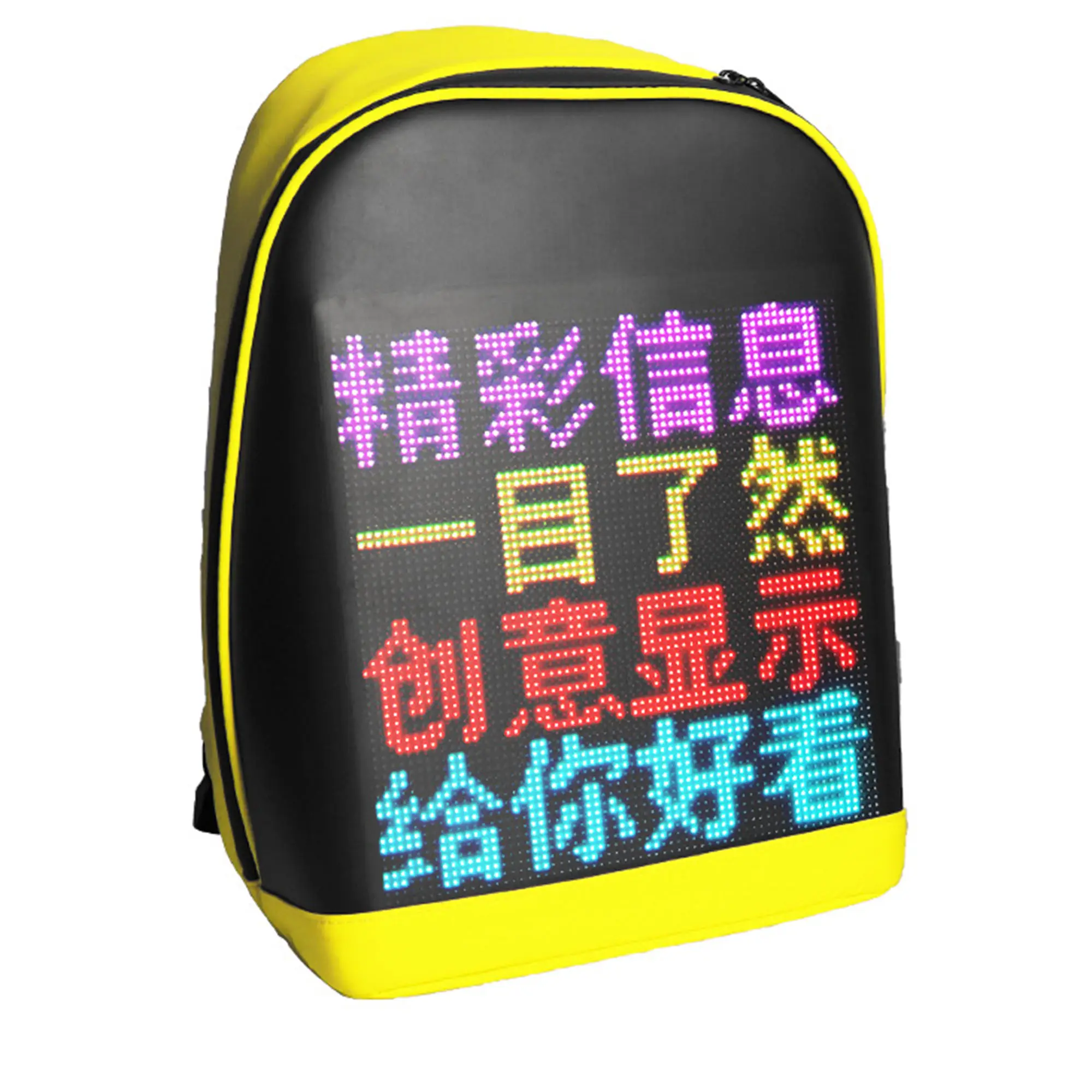 2022 गर्म बिक्री संवर्धन वाईफ़ाई नियंत्रण स्मार्ट मानव चलने विज्ञापन नेतृत्व में बैग कस्टम DIY गतिशील बैग एलईडी प्रदर्शन बैग