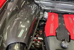 Nouveau pour 488 : Protection et cache moteur en fibre de carbone sèche 488OEM, bouchon d'huile auto-adhésif - Product Image 3