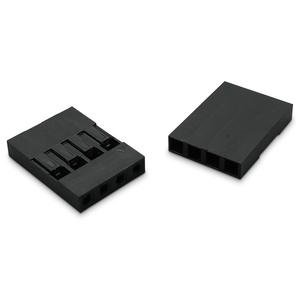 Connecteur Dupont à une rangée 4P 4 broches, boîtier en plastique, pour câble de raccordement, pas de 2,54 mm, pour applications PCB - Product Image 3