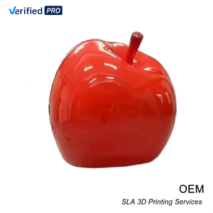 Cetak 3D kualitas tinggi prototipe Apple, Model tampilan patung Apple mengkilap, Material Resin SLA prototipe cepat - Product Image 1