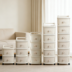 ShenYu L Household <strong>Plastic</strong> <strong>Storage</strong> Box Removable <strong>Storage</strong> Cabinet Home <strong>Storage</strong> Bins Trolleys <strong>Drawers</strong> - Product Image 6