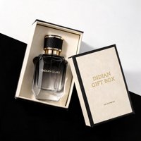 Flacon de parfum vide en verre noir, design unique et personnalisé, nouveau, avec sertissage irrégulier, 30ML 50ML 100ML, avec boîte cadeau