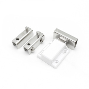Ensemble de fermetures magnétiques en acier inoxydable pour portes d'armoires en verre, quincaillerie de fermeture à rebond sans poignée - Product Image 1