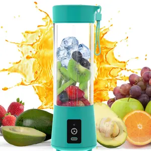 Mélangeur portable multifonctionnel pour voyage et sport Centrifugeuse domestique rechargeable USB Mini presse-agrumes à main Tasse à jus de fruits frais Mixeur portable