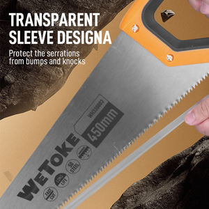 WeToke Personalizado Aço Flange Mão Saw 450mm Sacia Dentes Industrial Grade Folding Blade para Madeira Madeira Madeira PVC - Product Image 5