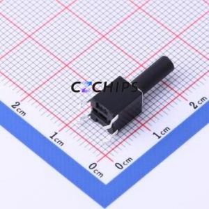 TSD025A18026A Tactile Switch Through hole Component (THT)-4P,6x6mm Switch Round Button 2.6N Through Hole 6mm - Product Image 2