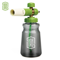 OEM acide à haute pression de canon de mousse de neige de lavage de voiture de résistance d'alcali avec la bouteille grise de 1 litre