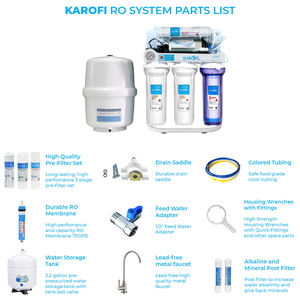 Karofi 7 Stage Electric Reverse Osmosis <b>Water</b> <b>Purifier</b> <b>Machine</b> with Intelligent Pressure Gauge for Residential Use - Product Image 3
