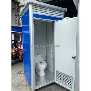 Unité de toilettes mobiles portables en aluminium pour camping, voyage, extérieur, football, marathon, installation rapide - Product Image 1