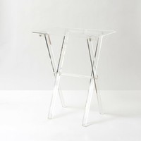Benutzer definierte klare Lucite Klapptisch für Wohnzimmer Ende Couch tisch