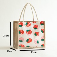 Sac fourre-tout en jute naturel réutilisable, très vendu, avec logo personnalisé imprimé