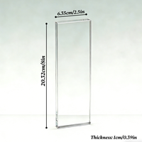 Trophée et médaille en acrylique personnalisés en usine, coupe en résine transparente, personnalisables pour récompense de compétition des employés et des étudiants