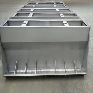 Hai mặt thép không gỉ lợn thức ăn máng cho nuôi vỗ béo lợn Thức Ăn Tự động pha chế tấm kim loại chế tạo - Product Image 1