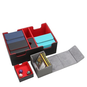 Scatola in Cartone per Carte da Gioco, Grande Capacità, Scomparti Separabili, Contenitore Rettangolare per Carte da Gioco da Tavolo - Product Image 1