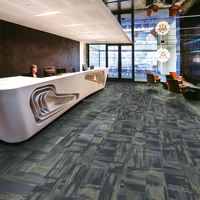 Nouvelle conception de moquette en nylon avec support en caoutchouc, moquette de bureau