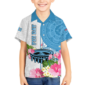 Maxivestido sin mangas a juego familiar del día de Fiji personalizado y camisa hawaiana Tanoa Hibiscus Fijian Tapa Masi patrón - Product Image 4