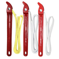 Llave de filtro de lona engrosada, ajustable, para quitar cartuchos de filtro de aceite, hecha de aleación de aluminio, herramienta manual de doble uso, sin esfuerzo