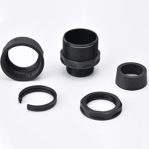 Nylon Waterproof Connector 15-16mm <b>Plug</b> In Rotation Lock Nut Cable <b>Adapter</b> For Water Use - Product Image 1