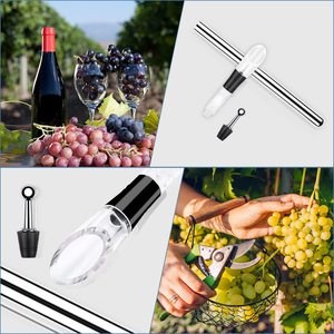 Bacchetta Refrigerante per <span class=keywords><strong>Vino</strong></span> in Acciaio Inossidabile, Raffreddatore Rapido, Decanter, Versatore, Asta per <span class=keywords><strong>Vino</strong></span> Ghiacciato, Aeratore per <span class=keywords><strong>Vino</strong></span> Rosso e Champagne, Accessori per Bar Domestico - Product Image 6