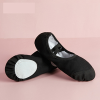 Chaussures de danse à semelle fendue BX68 pour enfants et adultes, en cuir, à enfiler, sans lacets, antidérapantes, résistantes à l'usure, pour la danse chinoise et le yoga
