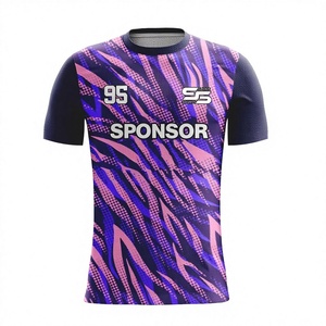 เสื้อฟุตบอลแฟชั่นคอกลมสำหรับผู้ชายเสื้อฟุตบอลแห้งเร็วเสื้อฟุตบอลวิชาการพิมพ์พิมพ์ซับลิเมชันสำหรับผู้เล่น - Product Image 1