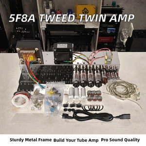 Kit de <span class=keywords><strong>amplificador</strong></span> de <span class=keywords><strong>guitarra</strong></span> de tubos de metal profesional 5F8A Tweed Twin 60S con chasis, piezas <span class=keywords><strong>para</strong></span> ensamblar. - Product Image 2