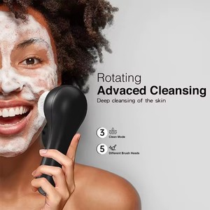 Cepillo <span class=keywords><strong>Eléctrico</strong></span> de Limpieza <span class=keywords><strong>Facial</strong></span> para Uso Doméstico con 5 Puntas, Exfoliante <span class=keywords><strong>Facial</strong></span> para el Cuidado de la Piel, Masajeador, Dispositivo de Limpieza Profunda - Product Image 2