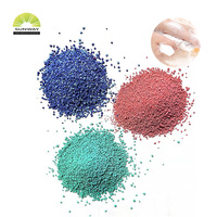 Poudre à laver rose bleu vert mouchetures granules colorées couleur mouchetures détergent matières premières pour détergent