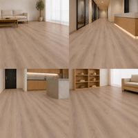 Lantai Kayu Laminasi Warna Oak 12mm Bebas Formaldehida Ramah Lingkungan untuk Dekorasi Vila, Apartemen, dan Rumah Keluarga
