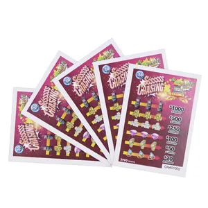 Professional Lottery Supplier Seal Cards Printing Pull Tab Ticket Manufacture Pull Tabs And Break Open Lottery Tickets