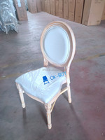 Chaises de mariage modernes en bois Chiavari avec dossier haut et cristaux pour mariés, mobilier de salle de banquet de luxe, table de réception pour événements