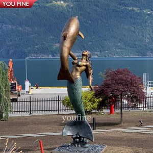 Hot Sale Outdoor Large <strong>Bronze</strong> <strong>Mermaid</strong> <strong>Statues</strong> Fountain - Product Image 4