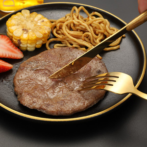 Bồ Đào Nha tái sử dụng 5 cái thép không gỉ dao kéo <span class=keywords><strong>Flatware</strong></span> Set với gỗ xử lý cho đám cưới nhà hàng lễ hội - Product Image 5