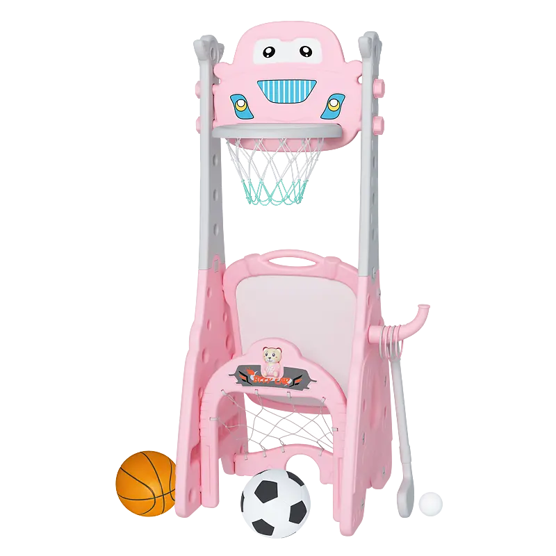 Mainan Bola Basket Mini Anak-anak, Mainan Dalam Ruangan Olahraga dengan Bingkai Menembak dan Papan Gambar Magnetik untuk Anak-anak