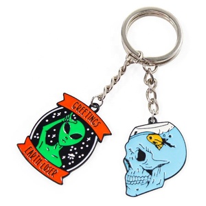 Llavero de Metal Personalizado con Impresión UV y Offset, Diseño de Turbina, Personaje de Dibujos Animados - Product Image 1