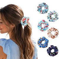 Chouchous pour cheveux en tissu à motif tortue corail, design tendance, pour femmes, accessoire de coiffure pour queue de cheval