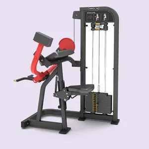 Selectorized Strength Training Equipment Arm Curl Machine Commercial Gym Fitness Equipment Seated Biceps Curl Machine