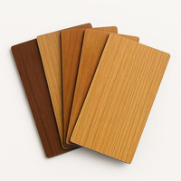 Panneau composite en aluminium à motif bois ignifuge moderne 3mm 4mm Alucobond texturé avec texture imperméable et écologique pour usage extérieur