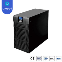 UPS Online Frekuensi Tinggi Seri ST 6kVA Konversi Ganda Gelombang Sinus Murni Tipe Tower untuk Peralatan IT Global
